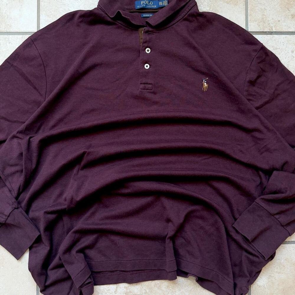Polo by Ralph Lauren Classic Fit Long Sleeve Polo Shirt - Size XXL